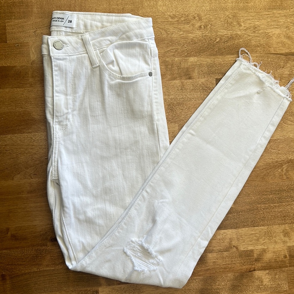Just Black- White Skinny Jeans